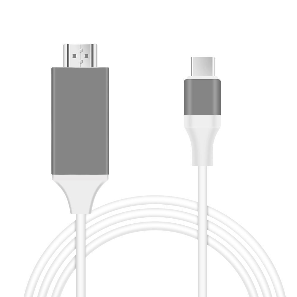 ''Type C USB to HDMI Cable, HD TV Cable for Samsung Android Smart PHONE, Tablet, Mac Laptop (White)''